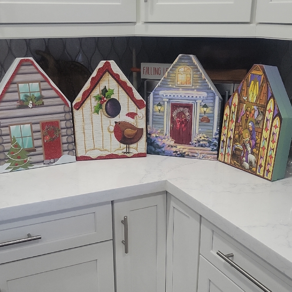 Nesting Box Holiday Gift Boxes Or Decor Set Of 4